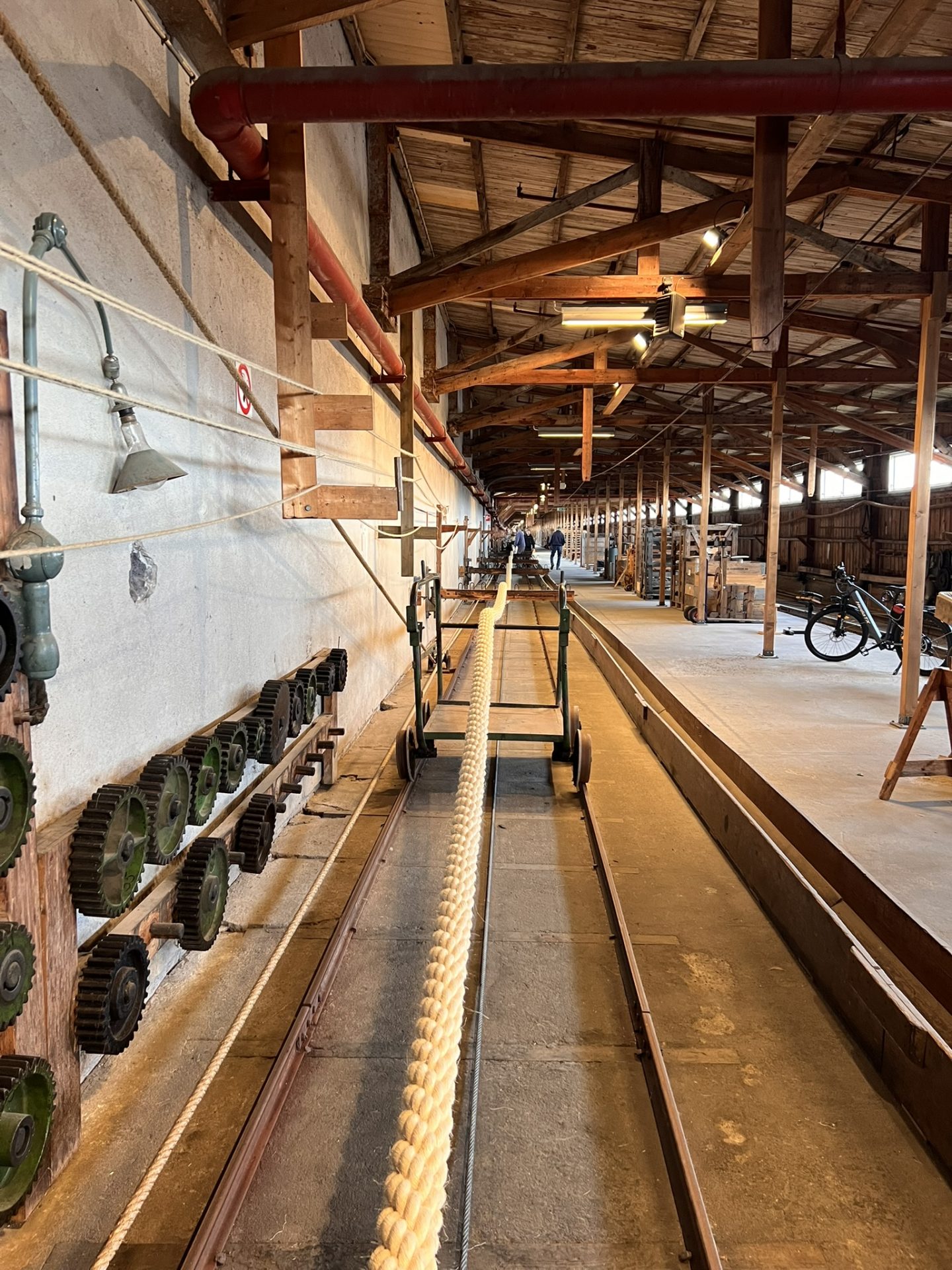 Reptricket restaureras – nytt 95 mm sisalrep från Repslagarmuseet 3 IMG 4114